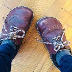 Vintage Birkenstock fall leather shoes wingtips 37